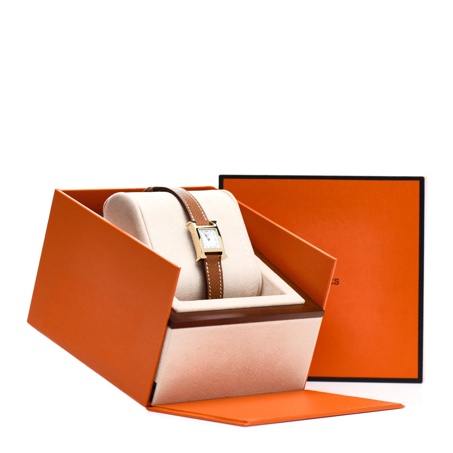 Hermes Stainless Steel Epsom 17.2mm Heure H Hour Quartz Watch Gold 5 of 5