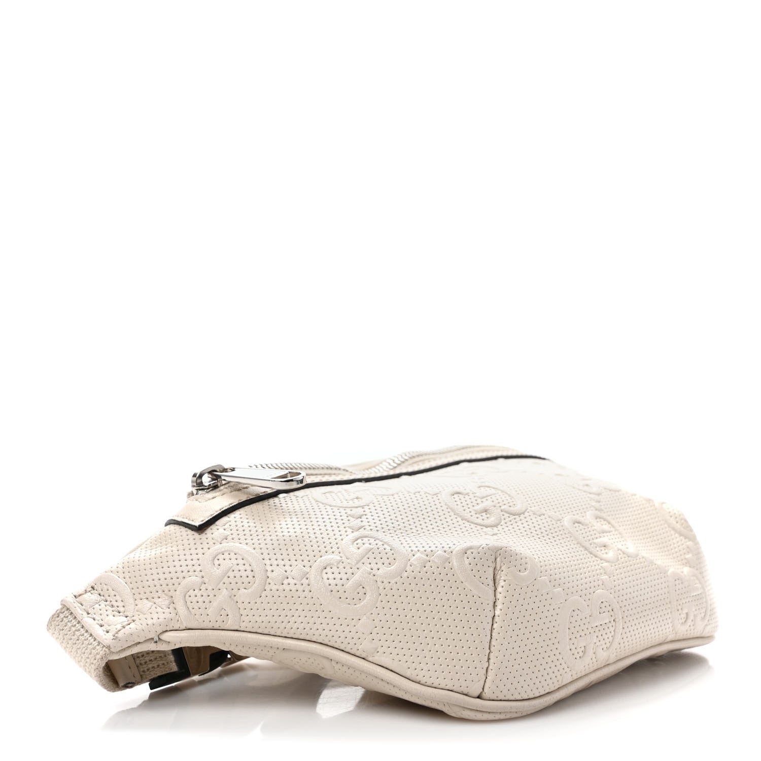 Gucci Calfskin GG Tennis Embossed Belt Bag Mystic White 5 of 10