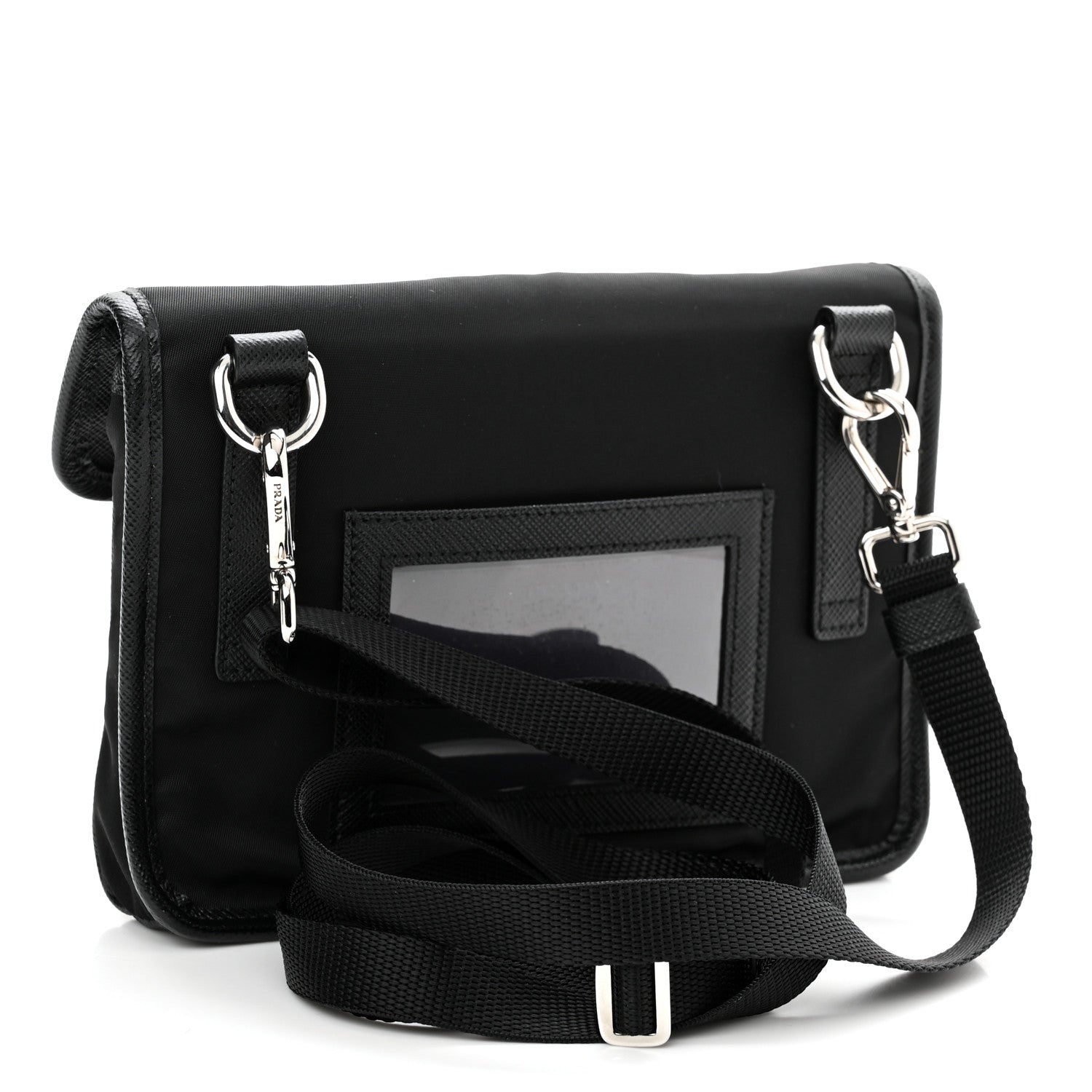Prada Re-Nylon Saffiano Smartphone Case Crossbody Black 3 of 10