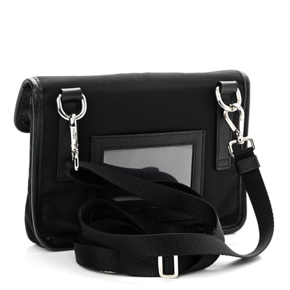 Prada Re-Nylon Saffiano Smartphone Case Crossbody Black 3 of 10