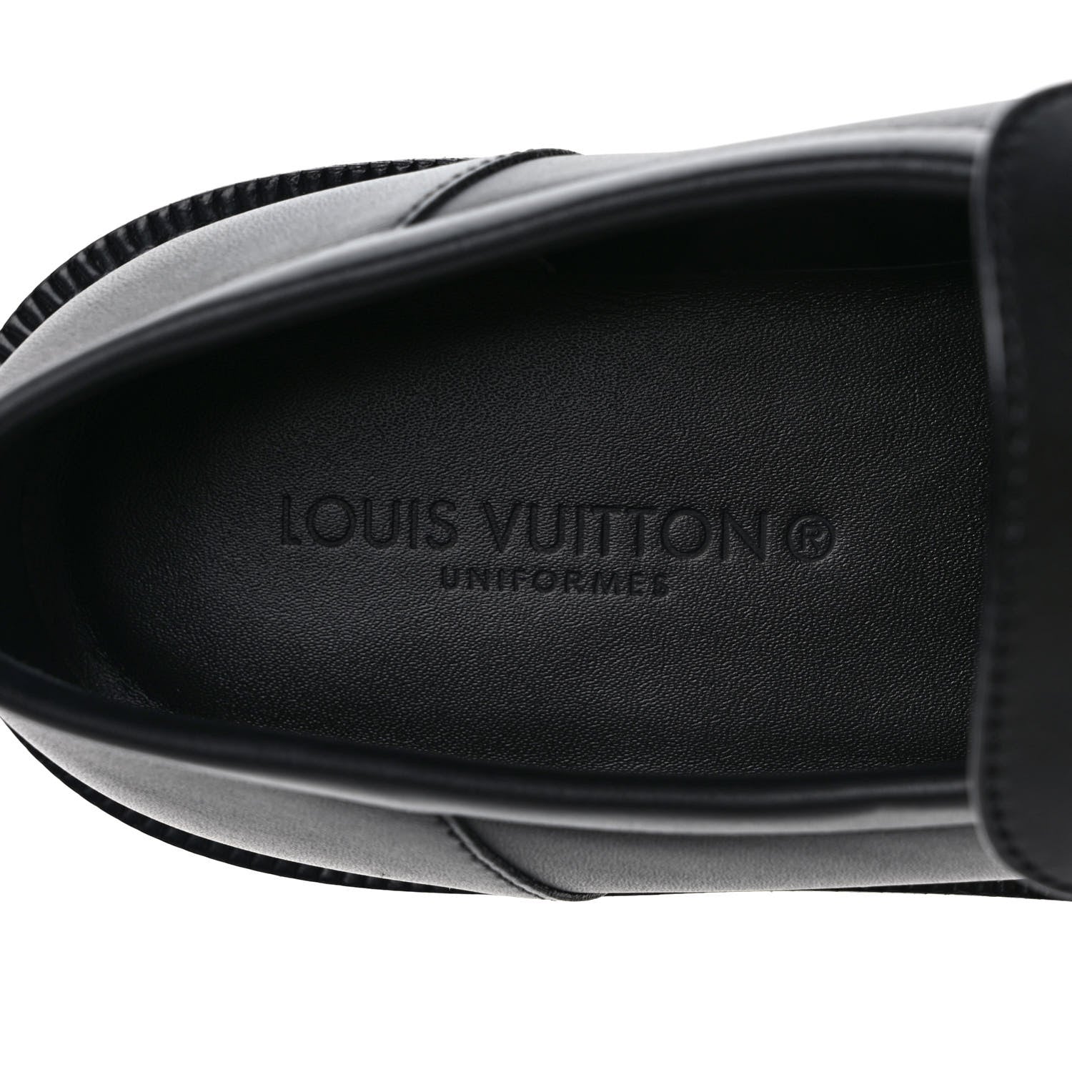 Louis Vuitton Calfskin Oversized Chain Academy Loafers 39.5 Black 7 of 7