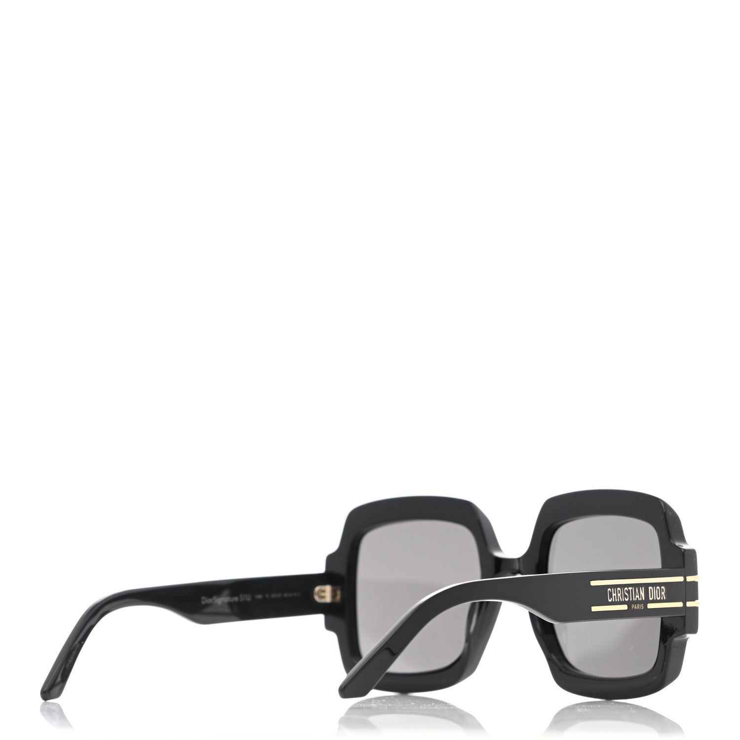 Christian Dior Acetate Diorsignature S1U Square Sunglasses Black 4 of 7