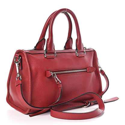 Prada Vitello Phenix Top Handle Shopping Satchel Rosso 3 of 10
