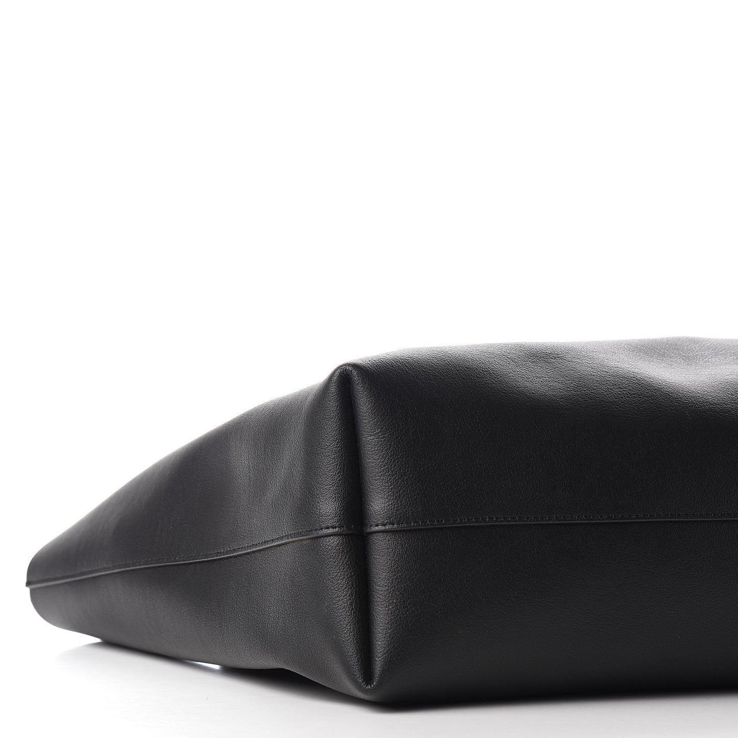 Calfskin Large Shopping Tote Black