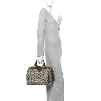 Louis Vuitton Sequin Monogram Sunshine Express Speedy Kaki 2 of 9