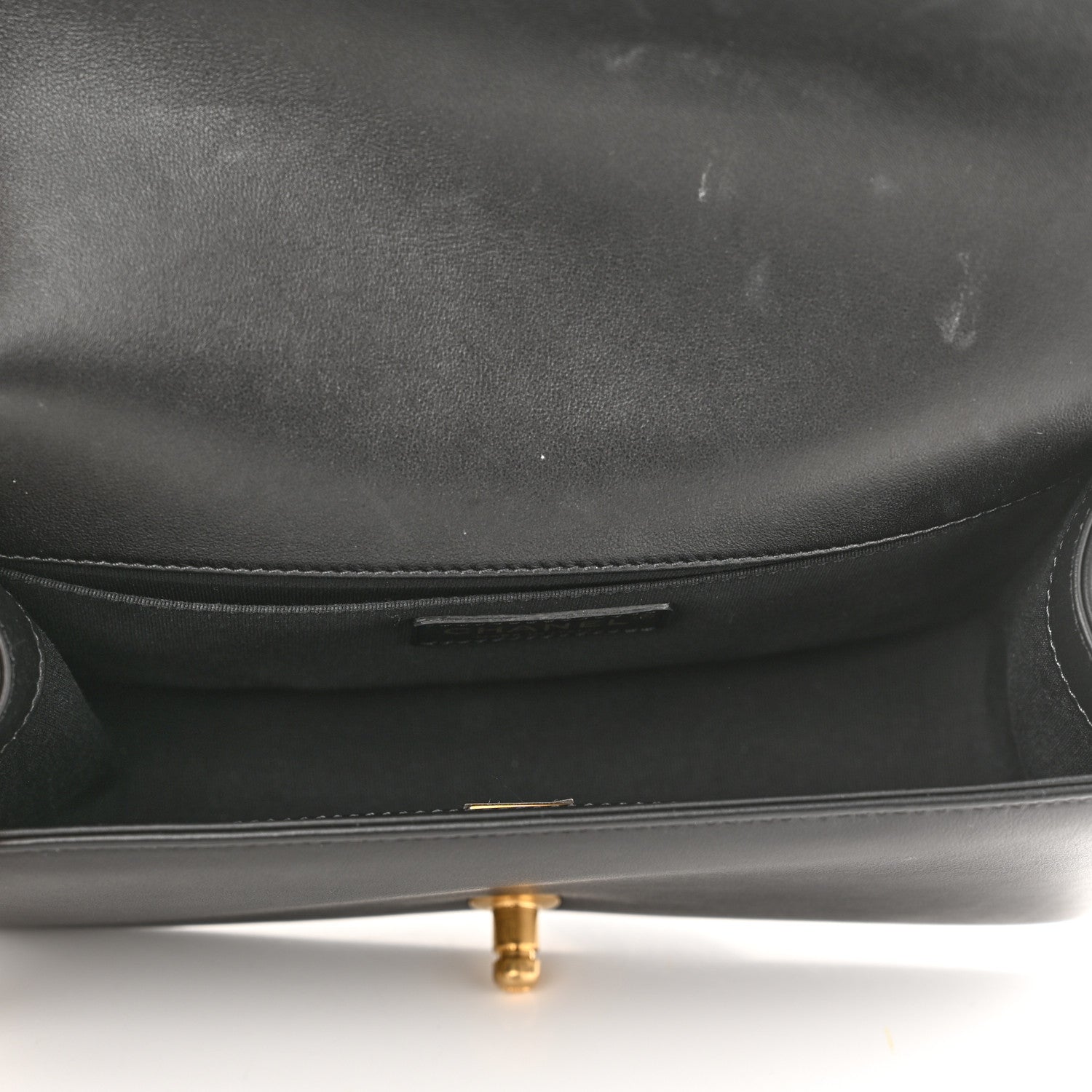 Chanel Lambskin Quilted Medium Boy Flap Black 5 of 11