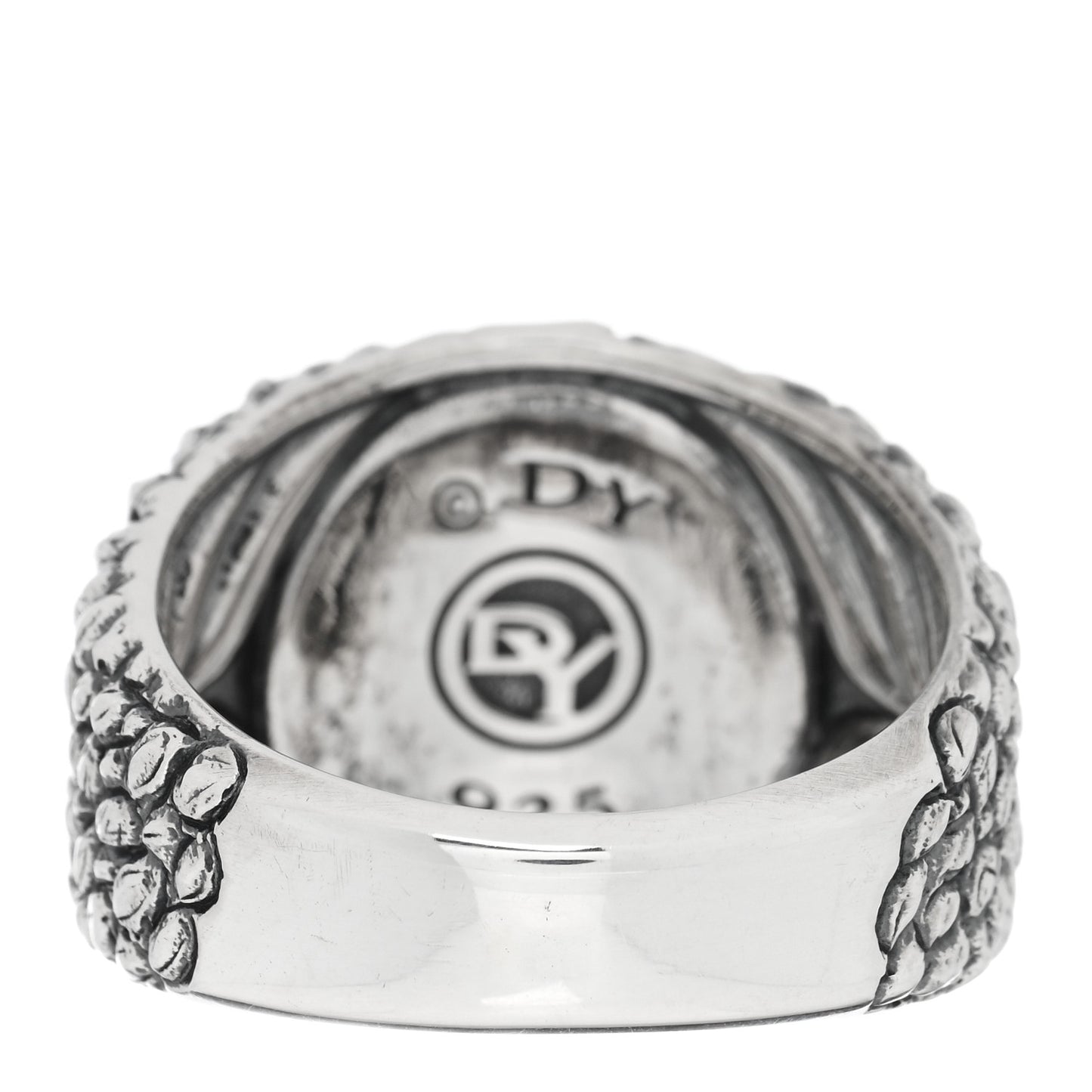 Sterling Silver Black Onyx Mens Gator Signet Ring 65 11
