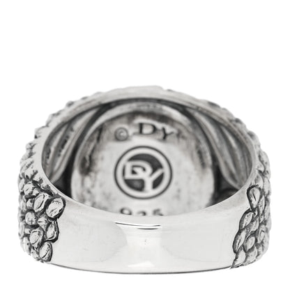David Yurman Sterling Silver Black Onyx Mens Gator Signet Ring 65 11 3 of 4