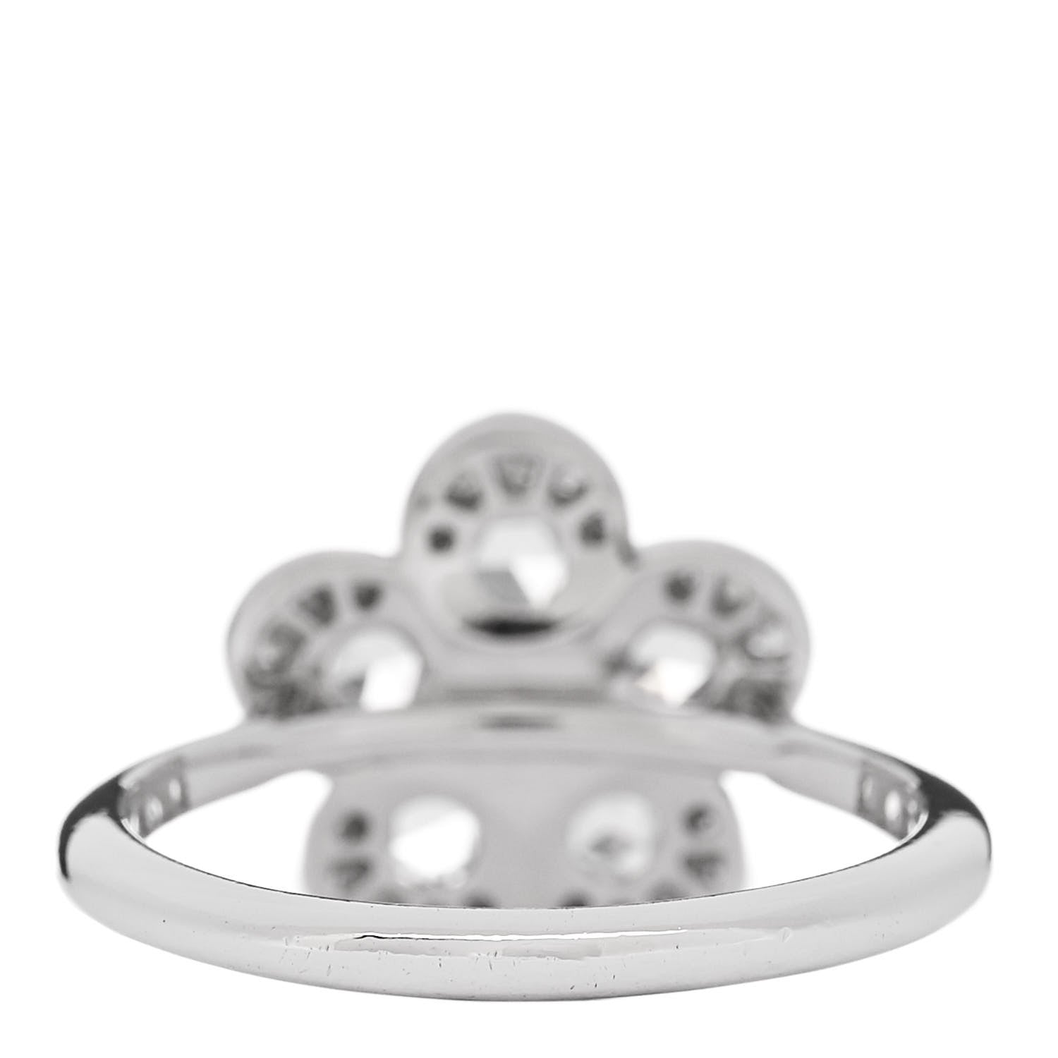 Tiffany Platinum Diamond Enchant Flower Ring 52 6 4 of 5