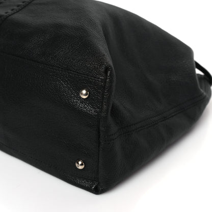 Saint Laurent Calfskin Reversible Double Sac Y Tote Gold Black 14 of 16