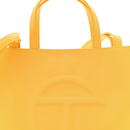 Telfar Vegan Leather Medium Shopping Bag Yellow 8 of 12