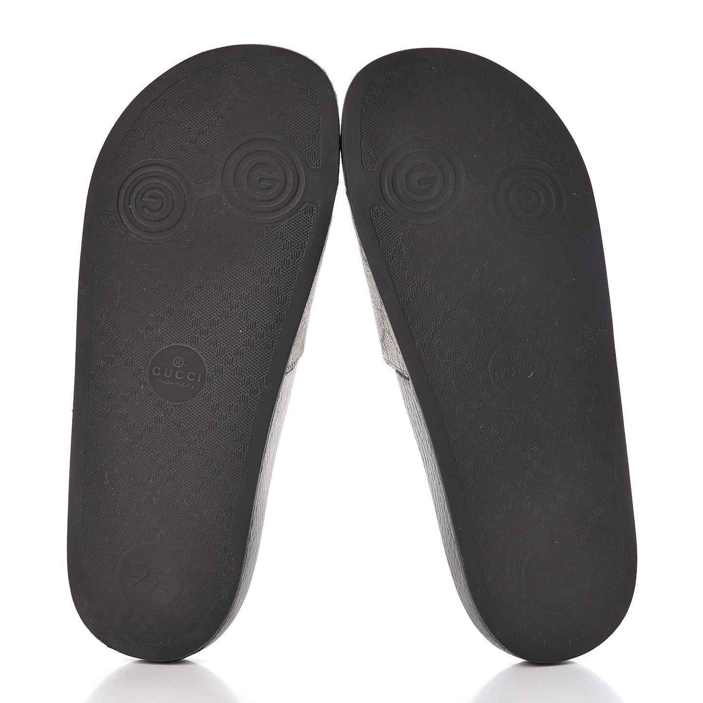 GG Supreme Monogram Angry Cat Slide Sandals 38 Black Multicolor