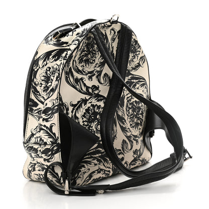 Versace Printed Calfskin La Medusa Backpack Black White 3 of 10
