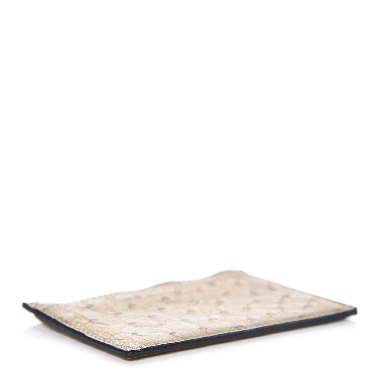 Ostrich Card Holder Brown