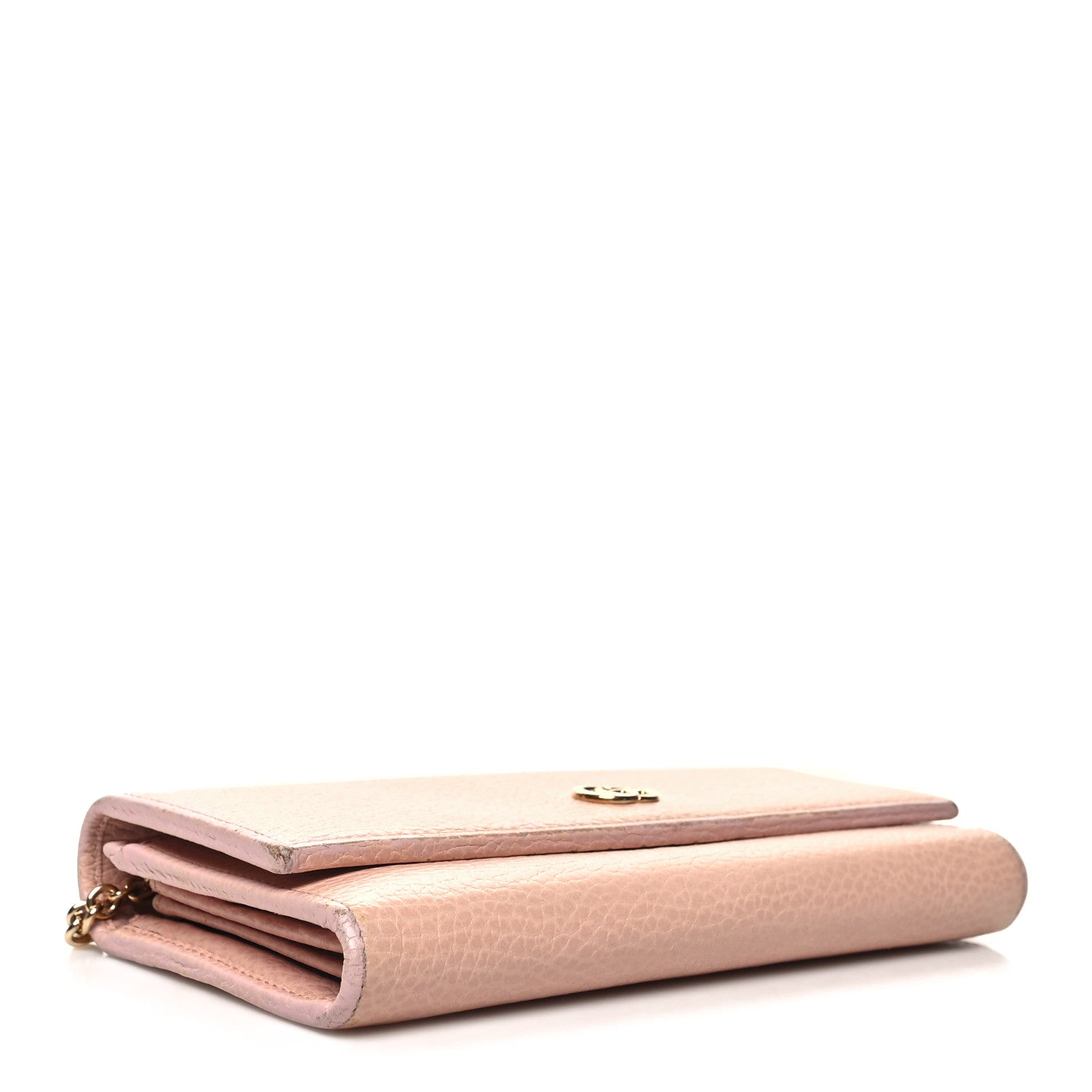 Gucci Dollar Calfskin Petite GG Marmont Wallet Chain Perfect Pink 4 of 17