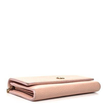 Gucci Dollar Calfskin Petite GG Marmont Wallet Chain Perfect Pink 4 of 17