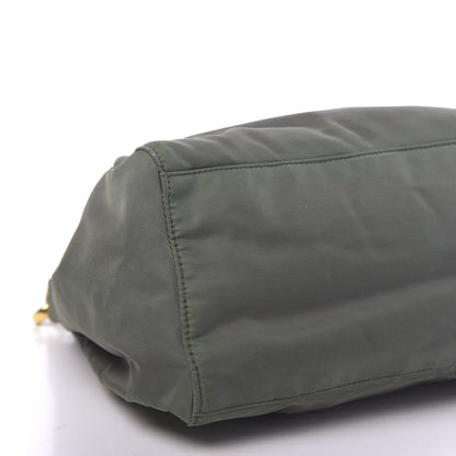 Prada Tessuto Nylon Bow Shoulder Bag Green 15 of 16