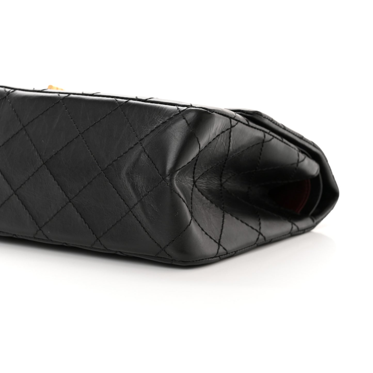 Aged Calfskin Quilted 2.55 Reissue 226 Flap Black