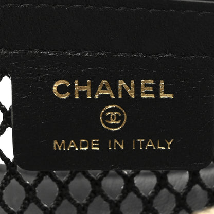 Chanel Mesh Shiny Lambskin Chain Hobo Black 7 of 11