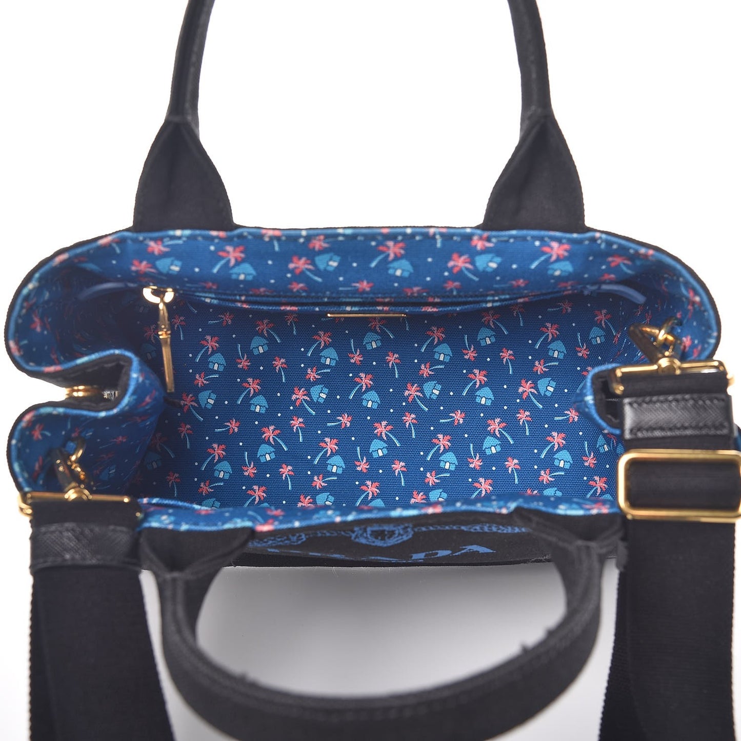 Canapa Small Logo Tote Black Blue