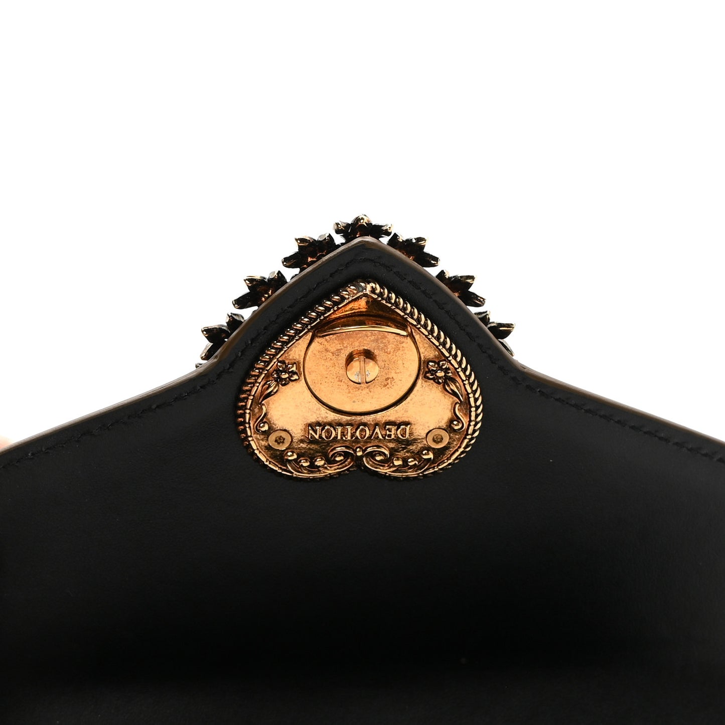 Metallic Agnello Vitello Devotion Belt Bag Bronze