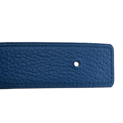Hermes Togo Swift 32mm H Belt 80 32 Bleu Zanzibar Black 8 of 8
