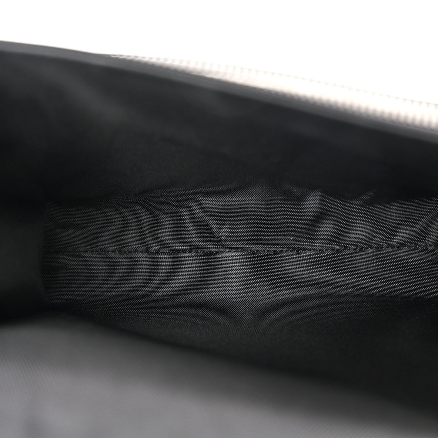 Cotton Gabardine Logo Print Messenger Bag Black