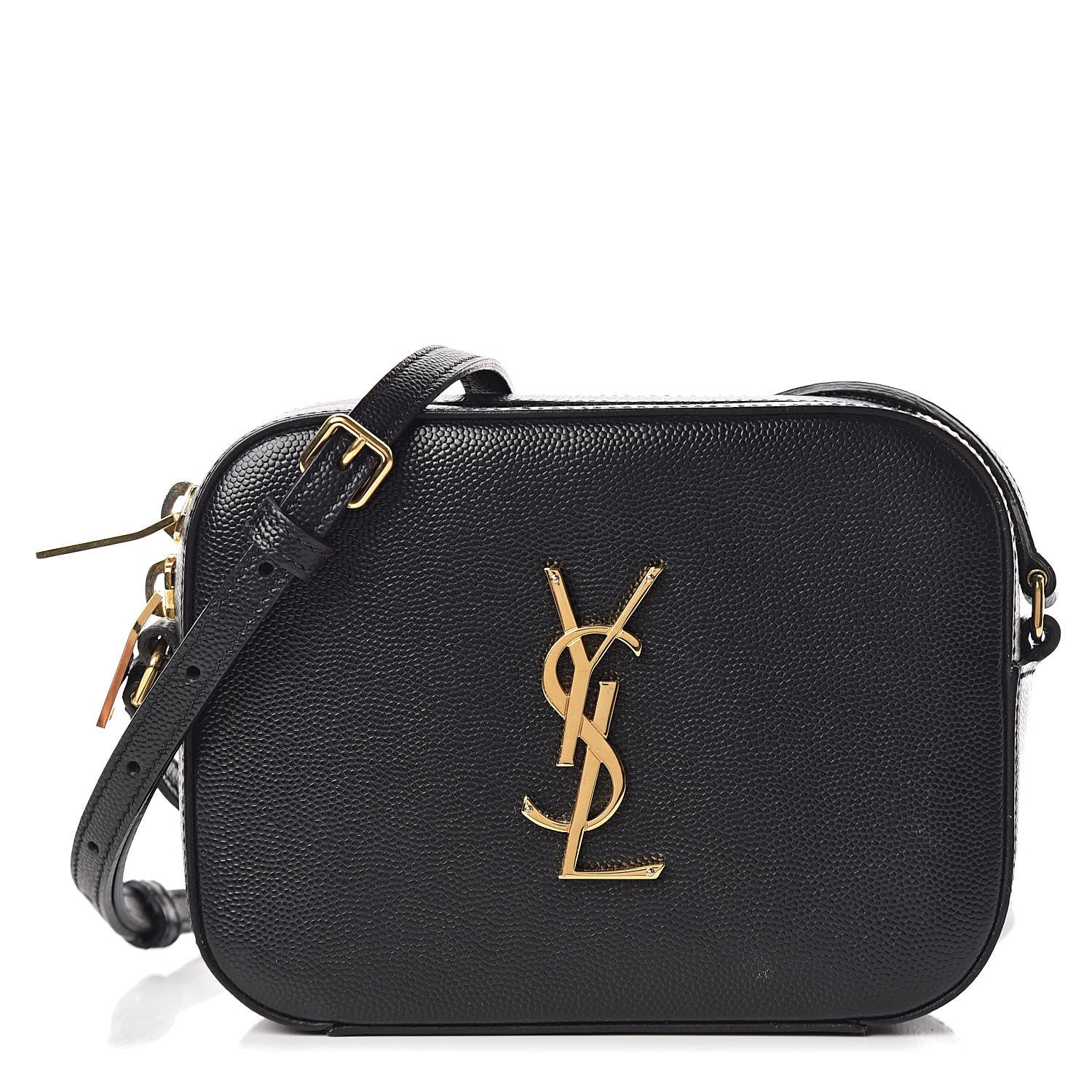 Saint Laurent Grain De Poudre Small Classic Monogram Camera Bag Black 1 of 10