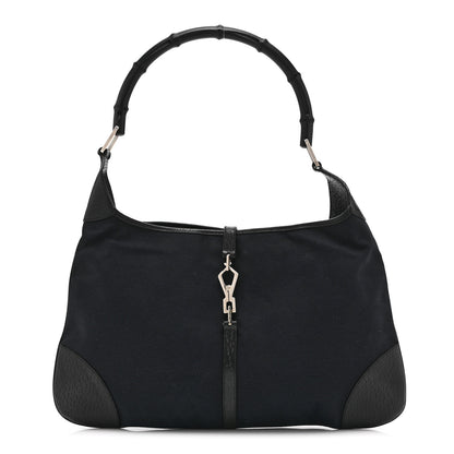 Gucci Canvas Small Jackie O Hobo Black 1 of 10