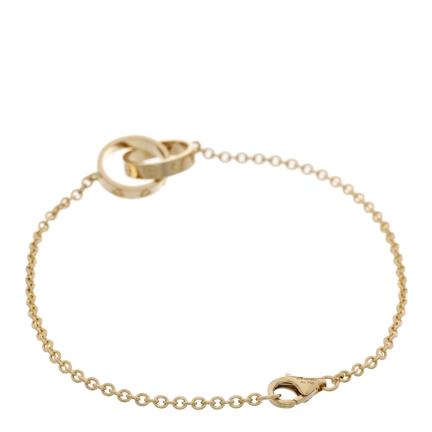 18K Yellow Gold Interlocking LOVE Bracelet