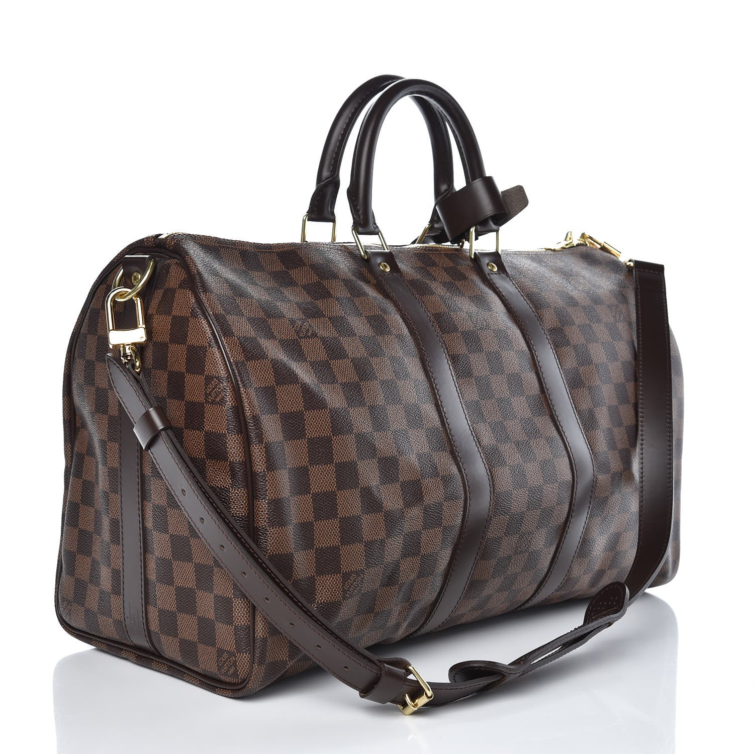 Louis Vuitton Damier Ebene Keepall Bandouliere 45 3 of 7