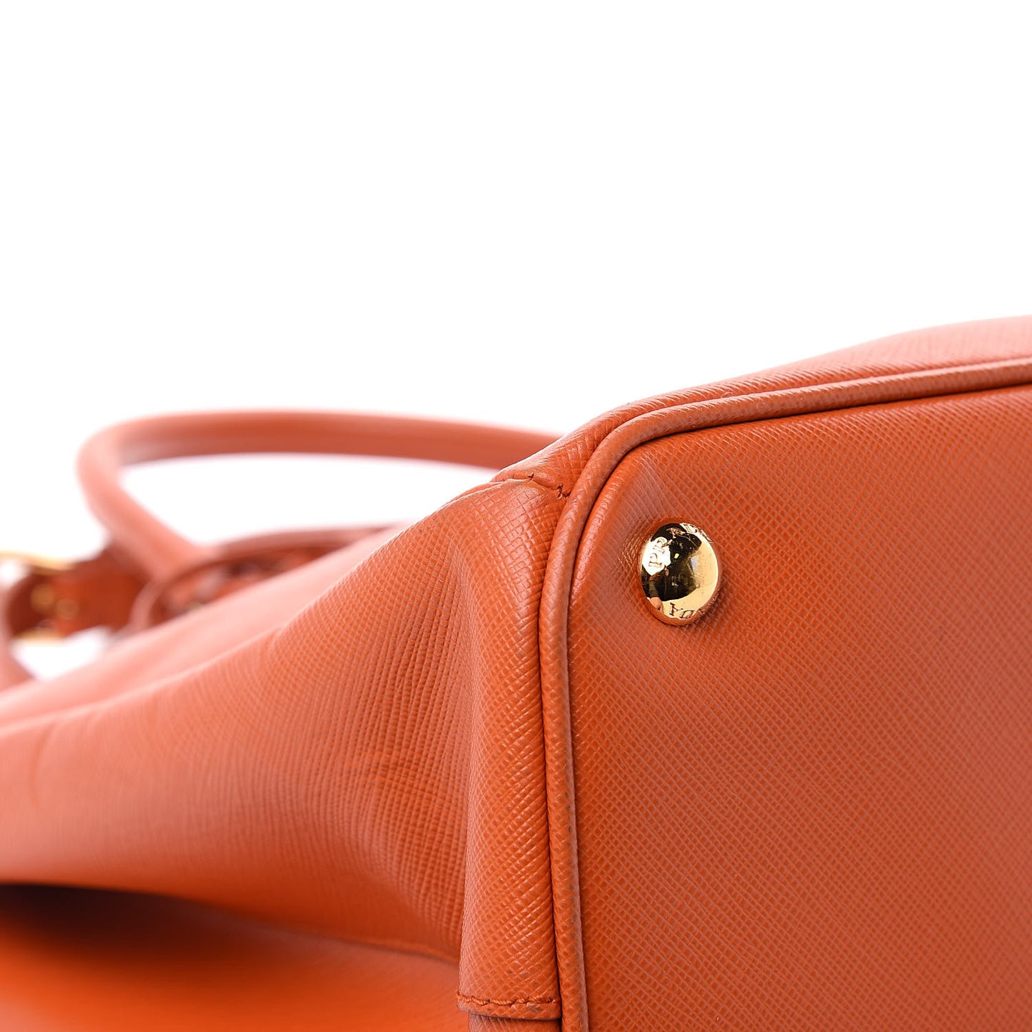 Saffiano Medium Galleria Double Zip Tote Papaya
