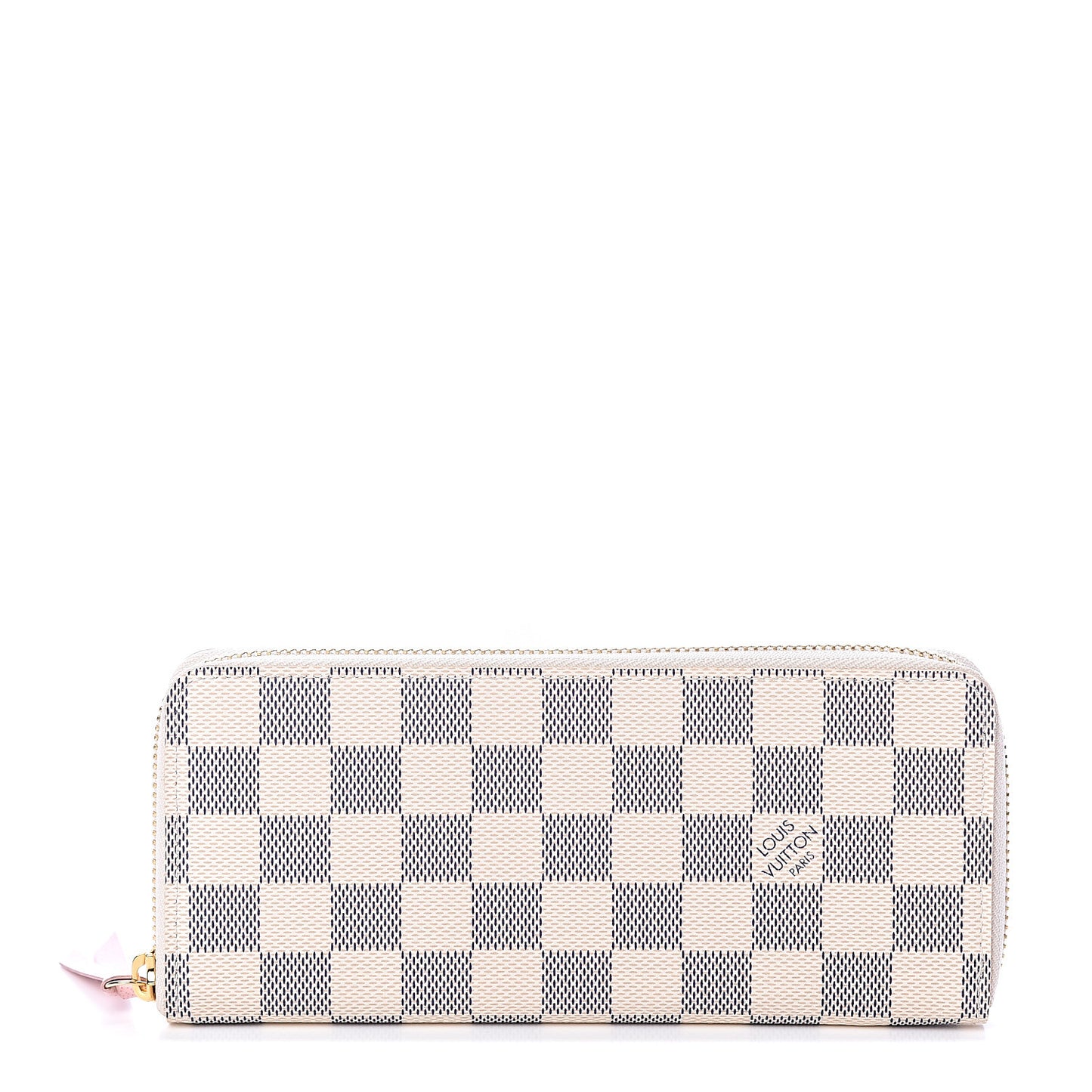 Damier Azur Clemence Wallet Rose Ballerine