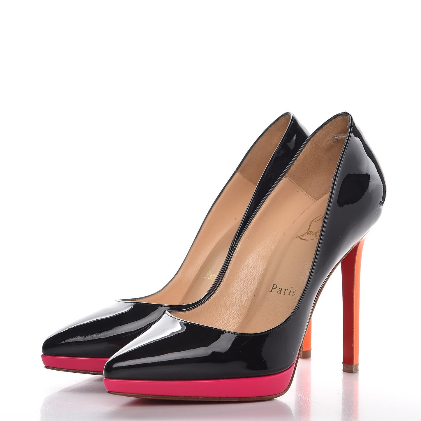 Patent Pigalle Plato 120 Pumps 35 Fluo Black Rose Matador