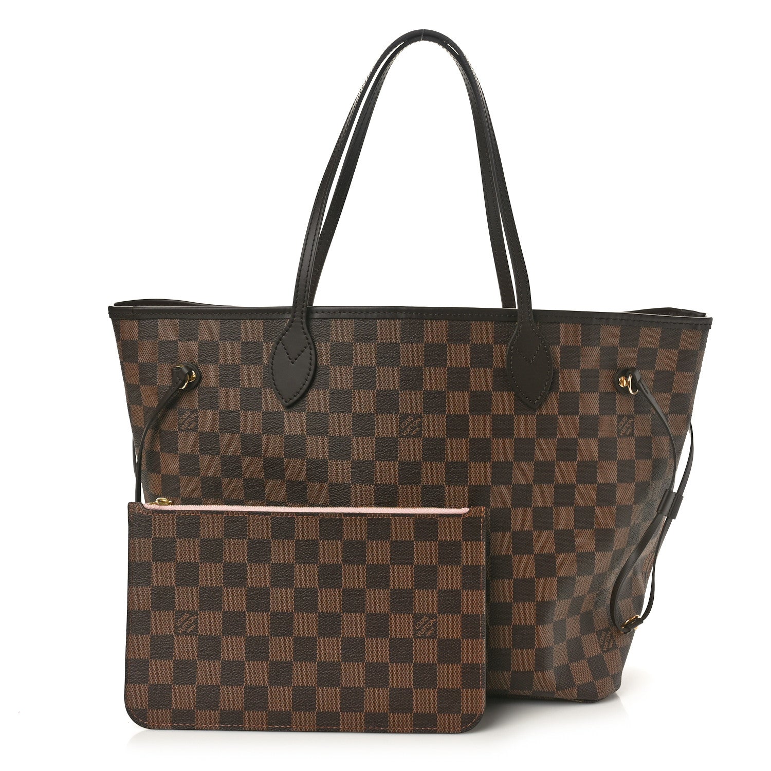 Louis Vuitton Damier Ebene Neo Neverfull MM Rose Ballerine 3 of 10