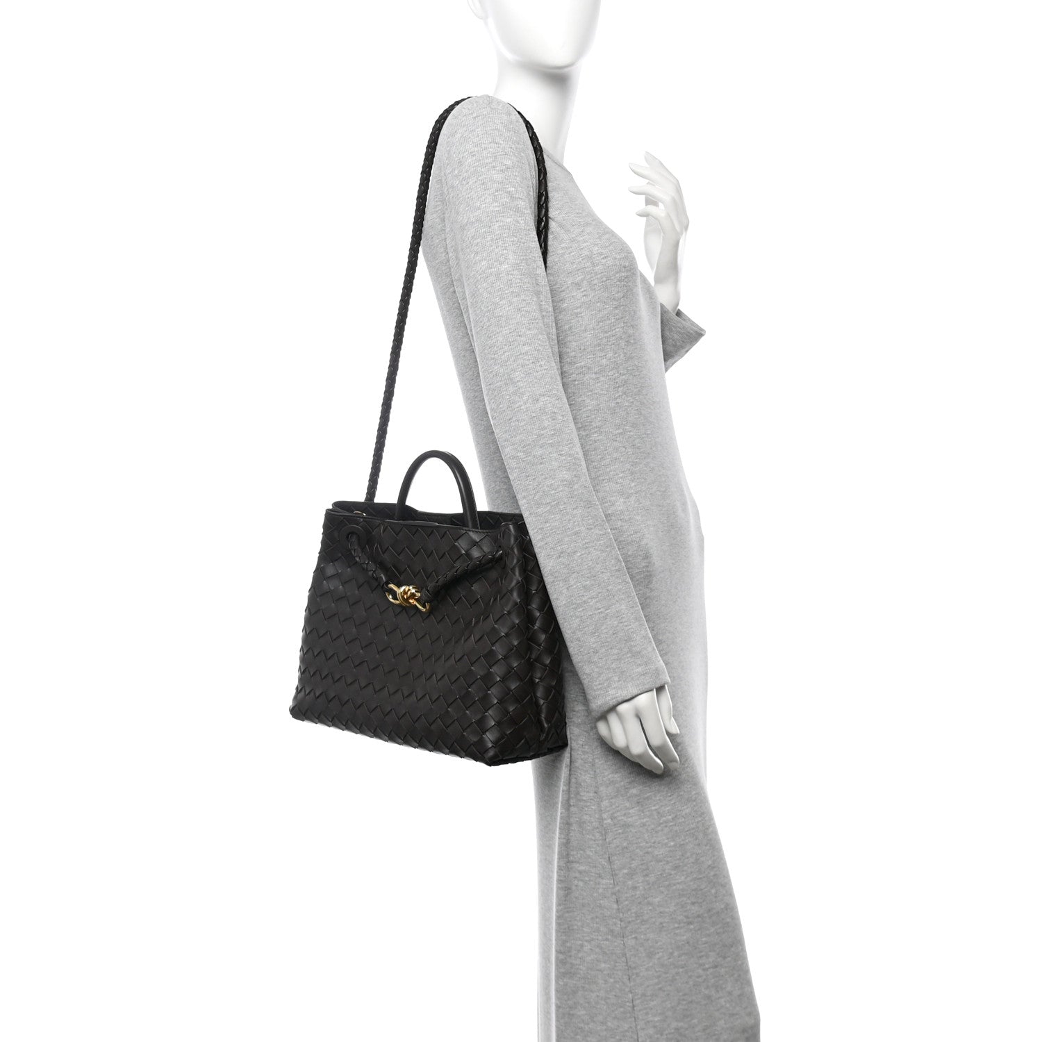 Bottega Veneta Nappa Intrecciato Medium Andiamo Shoulder Bag Fondant 2 of 9