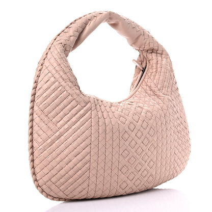 Bottega Veneta Nappa Intrecciato Fuzzy Medium Veneta Hobo Flamingo 2 of 8