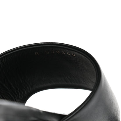 Chanel Lambskin Pearl CC Sandals 38 Black 8 of 9