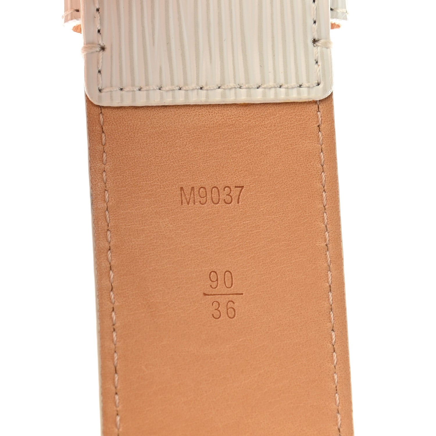 Louis Vuitton Epi Belt 90 36 Ivory 4 of 8