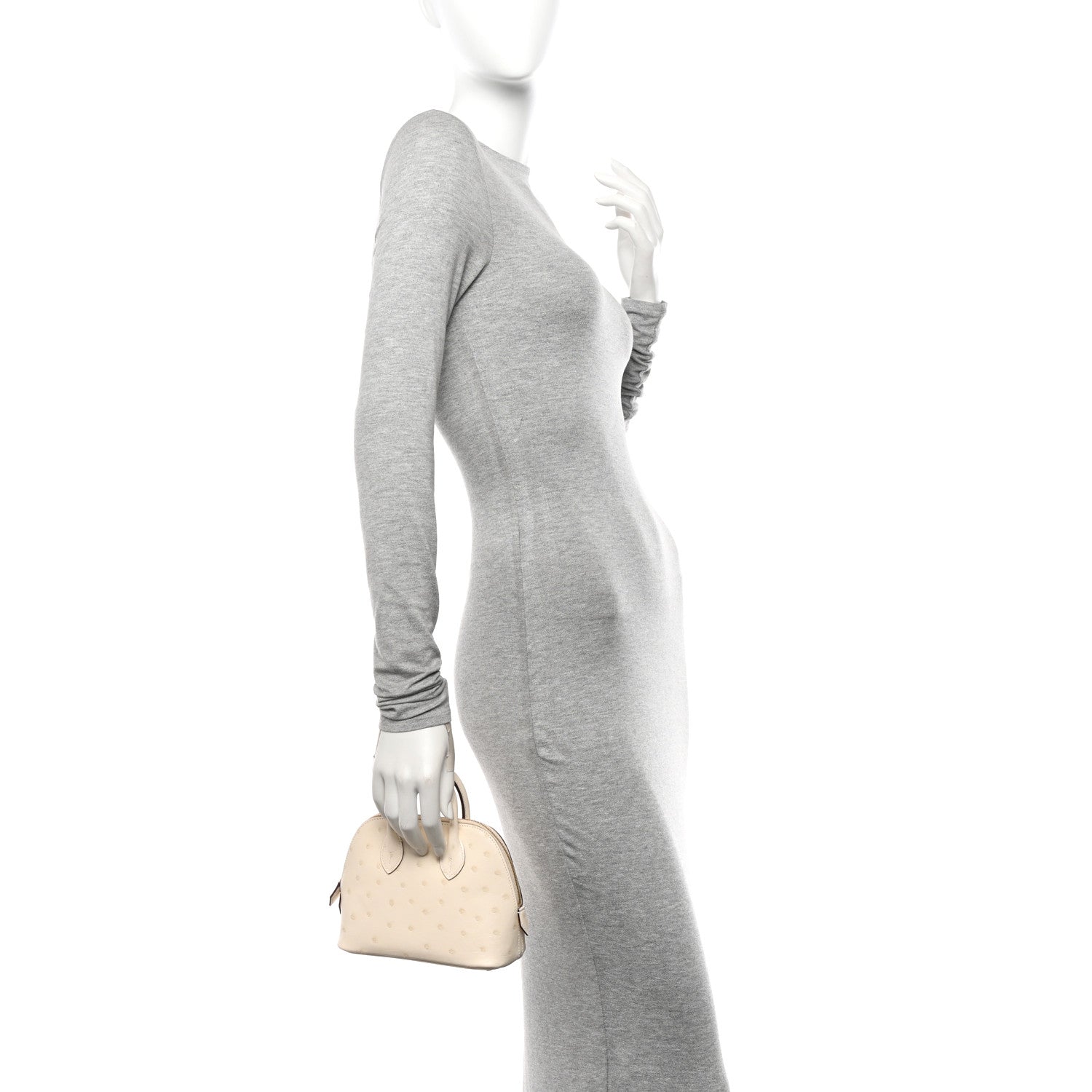 Hermes Ostrich Bolide Mini 1923 Nata 2 of 12
