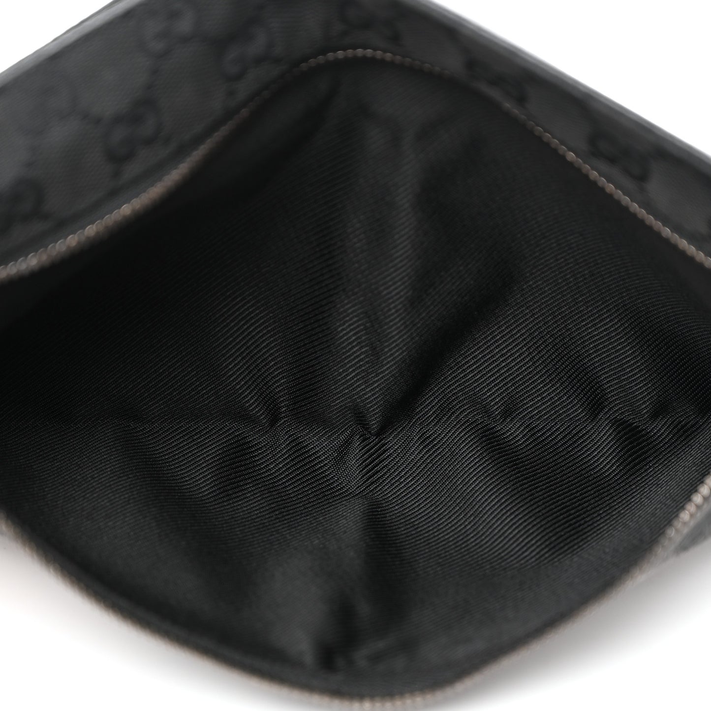 GG Monogram Double Pocket Belt Bag Black