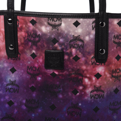 MCM Metallic Galaxy Visetos Medium Project Reversible Shopper Tote Black Multicolor 21 of 21
