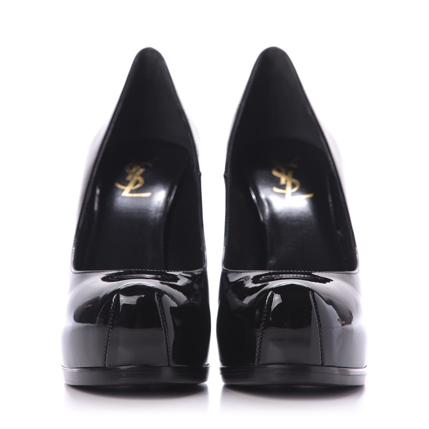 Saint Laurent Patent Tribute 105 Platform Pumps 38 Black 2 of 9