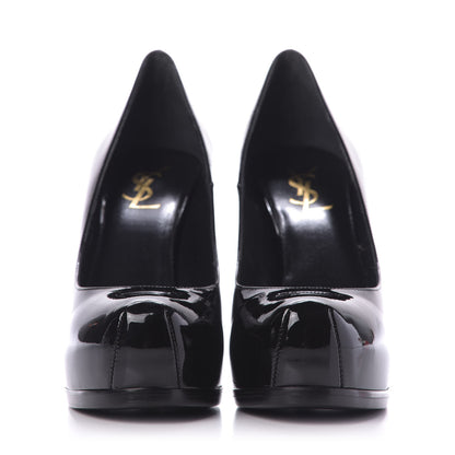 Saint Laurent Patent Tribute 105 Platform Pumps 38 Black 2 of 9
