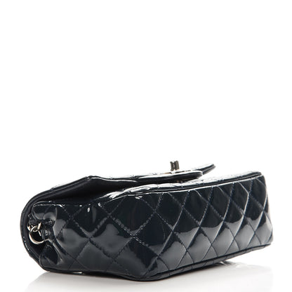 Chanel Patent Calfskin Quilted Mini Rectangular Flap Navy Blue 4 of 8