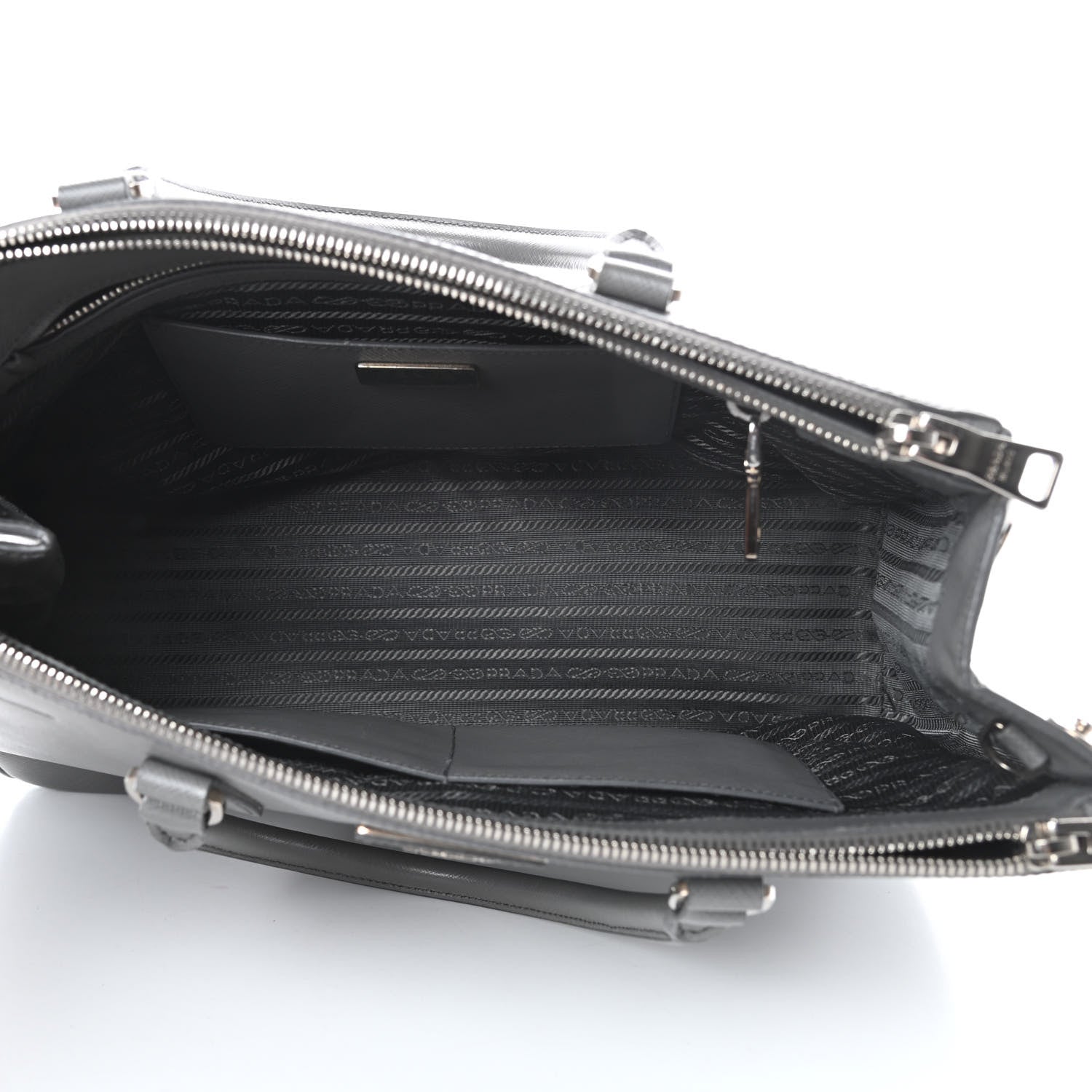 Prada Saffiano Medium Galleria Double Zip Tote Marmo 6 of 19