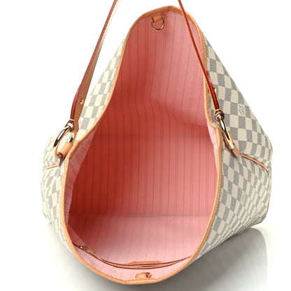 Louis Vuitton Damier Azur Delightful MM Rose Ballerine 4 of 4