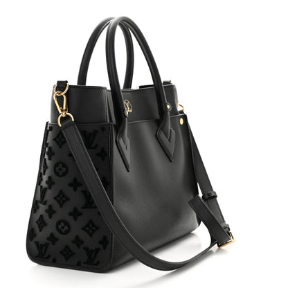 Louis Vuitton Calfskin Monogram Tufting On My Side Black 3 of 11
