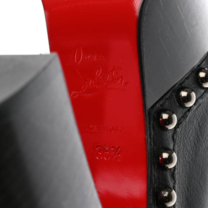Christian Louboutin Calfskin Studded Joan 130 Booties 36.5 Black 7 of 8