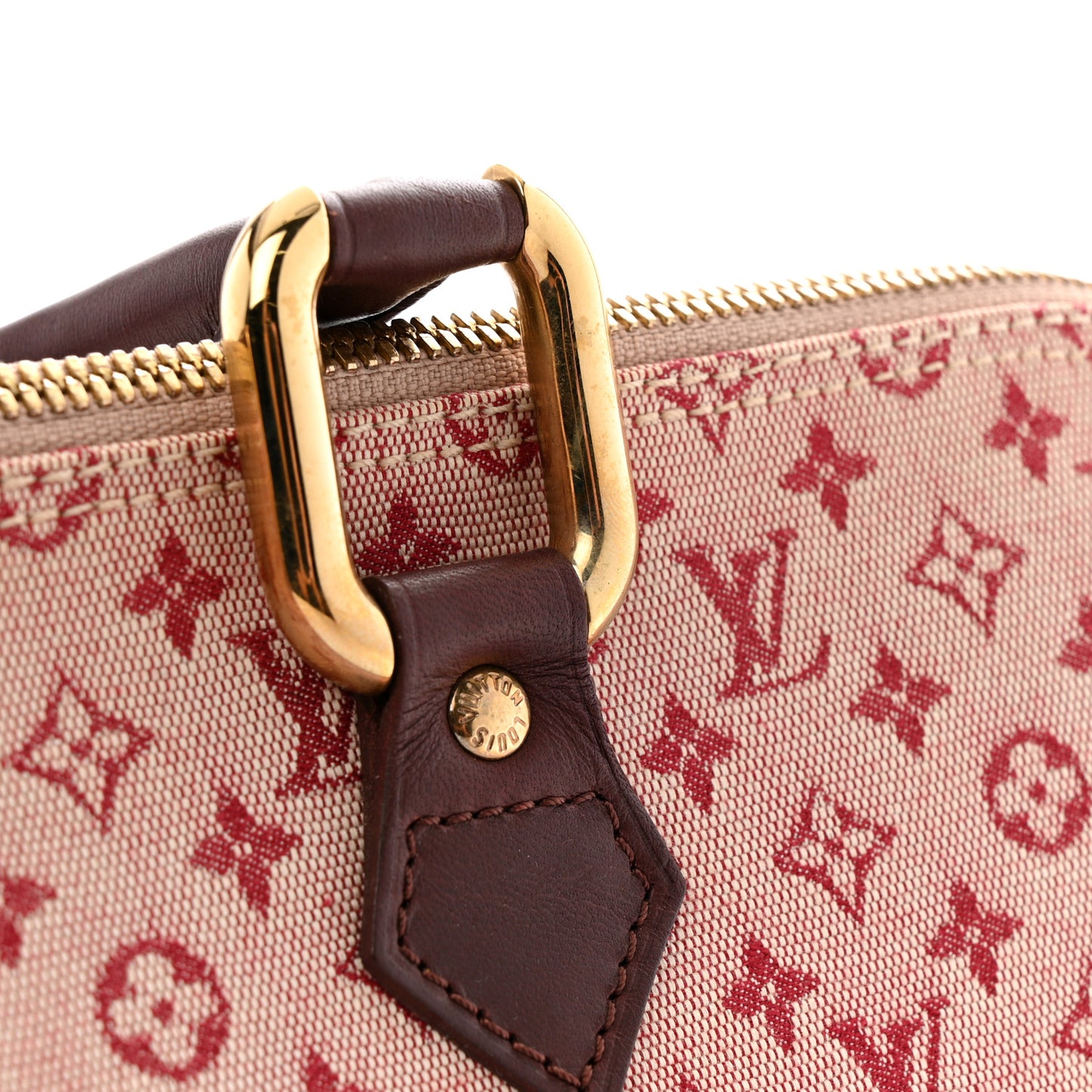 Mini Monogram Alma Long Cherry